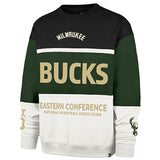 '47 Brand On Five Milwaukee Bucks Maximalist Crewneck Sweatshirt-front