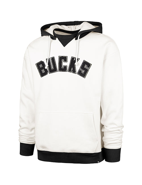 '47 Brand Foundation Wordmark Milwaukee Bucks Hooded Sweatshirt-front