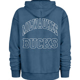 '47 Brand Montauk River Milwaukee Bucks Hooded Sweatshirt-back