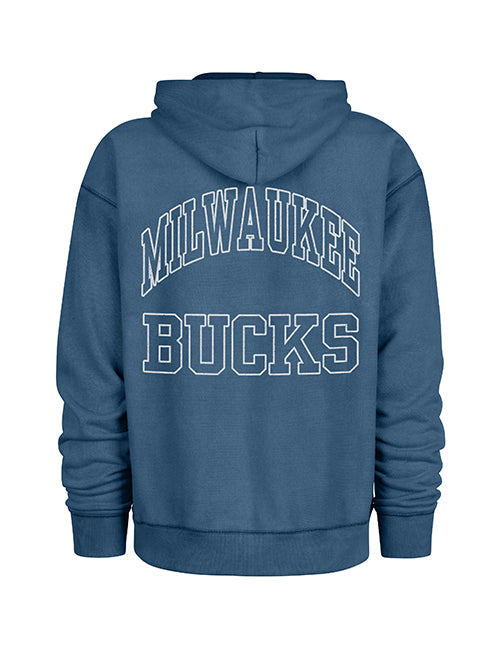 '47 Brand Montauk River Milwaukee Bucks Hooded Sweatshirt-back