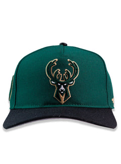 Pro Standard Milwaukee Bucks Two-Tone Classic Adjustable Hat-front