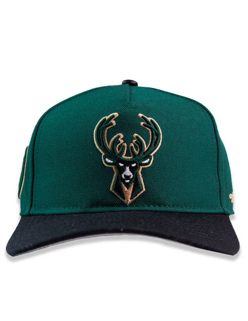 Pro Standard Milwaukee Bucks Two-Tone Classic Adjustable Hat-front