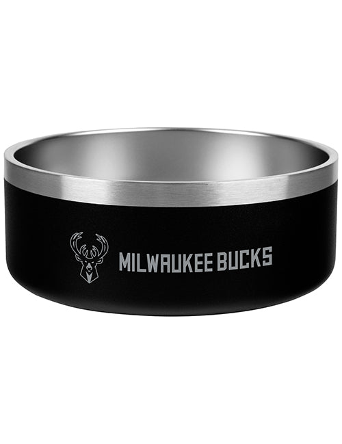 Stainless Steel Milwaukee Bucks Dog Bowl