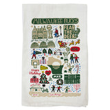 All Over Print Milwaukee Bucks Holiday Tea Towel