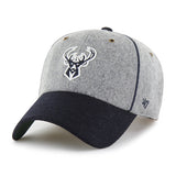 '47 Brand Wool Brocke Milwaukee Bucks Clean Up Adjustable Hat-front