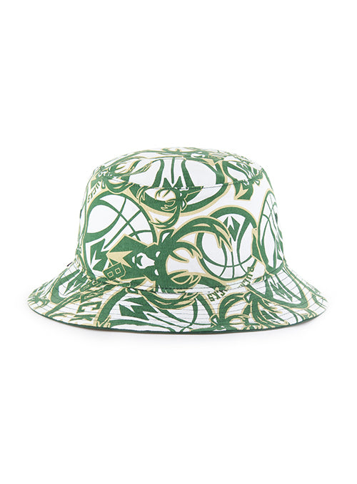 '47 Brand Brovado All Over Print Milwaukee Bucks Bucket Hat-front