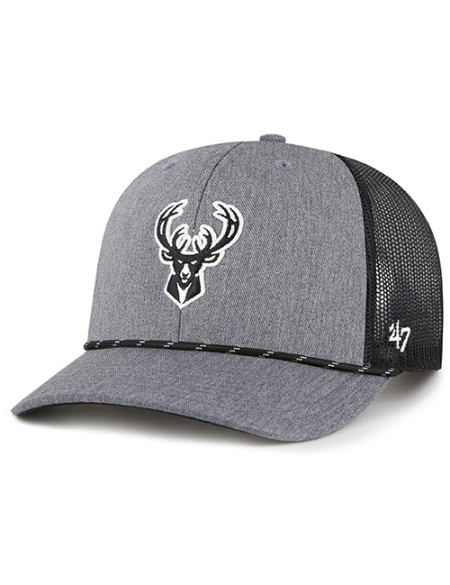 '47 Brand Carbon Rope Milwaukee Bucks Trucker Adjustable Hat