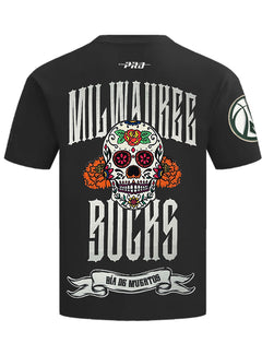 Pro Standard Día De Muertos Milwaukee Bucks T-Shirt-back 
