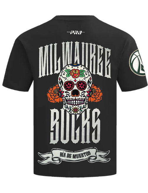 Pro Standard Día De Muertos Milwaukee Bucks T-Shirt-back 
