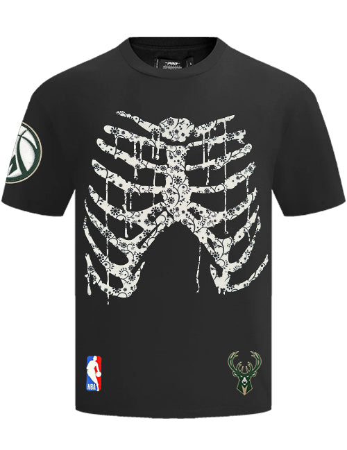 Pro Standard Día De Muertos Milwaukee Bucks T-Shirt-back