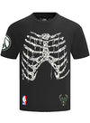 Pro Standard Día De Muertos Milwaukee Bucks T-Shirt-back