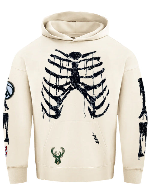 Pro Standard Día De Muertos Milwaukee Bucks Hooded Sweatshirt-front