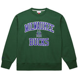 Mitchell & Ness HWC Playoff Win Milwaukee Bucks Crewneck Sweatshirt-front