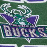 Mitchell & Ness HWC Playoff Win Milwaukee Bucks Crewneck Sweatshirt-close-up