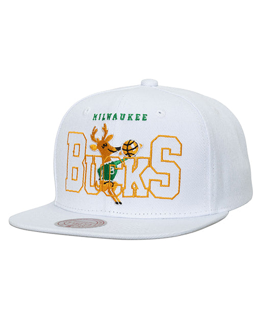 Mitchell & Ness HWC See Through Milwaukee Bucks Snapback Hat-front