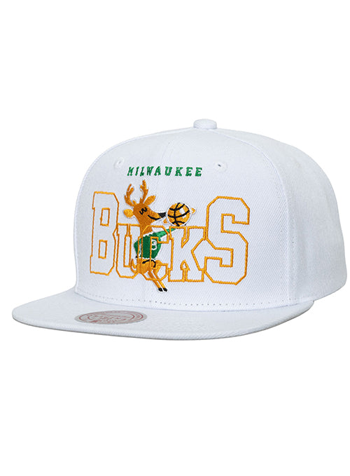 Mitchell & Ness HWC See Through Milwaukee Bucks Snapback Hat-front