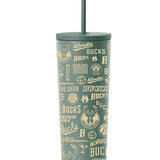 Simple Modern 24 oz Classic All Over Print Milwaukee Bucks Tumbler