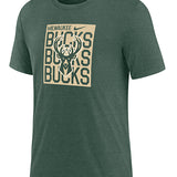 Nike Tri-Blend Namedrop In Box Milwaukee Bucks T-Shirt