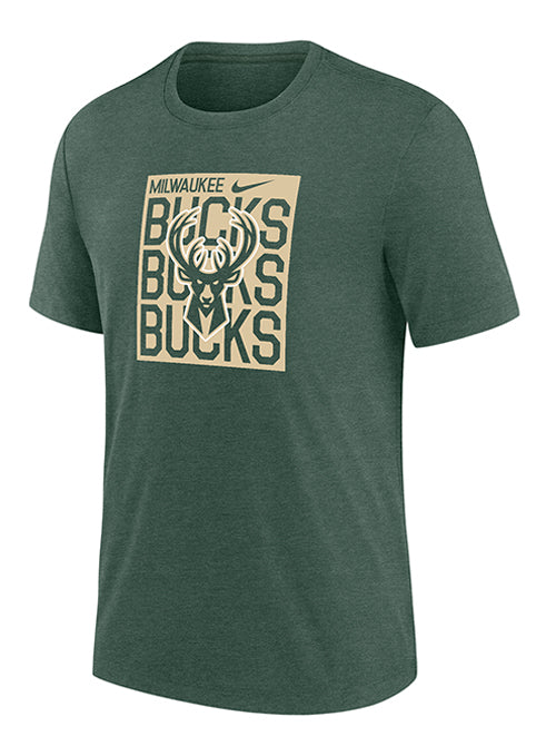 Nike Tri-Blend Namedrop In Box Milwaukee Bucks T-Shirt