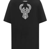 Women's Pro Standard Reverse French Terry Milwaukee Bucks Boyfriend T-Shirt-back