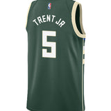 Nike 2022 Icon Edition Gary Trent Jr Milwaukee Bucks Swingman Jersey-BACK