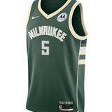 Nike 2022 Icon Edition Gary Trent Jr Milwaukee Bucks Swingman Jersey-FRONT