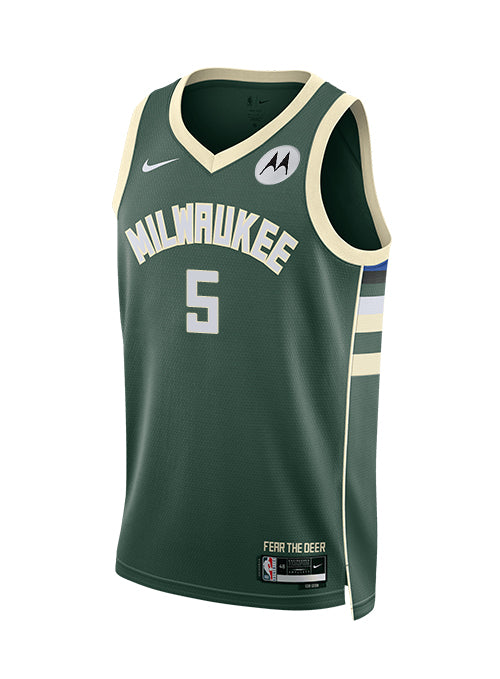 Nike 2022 Icon Edition Gary Trent Jr Milwaukee Bucks Swingman Jersey-FRONT