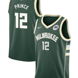 Nike 2022 Icon Edition Taurean Prince Milwaukee Bucks Swingman Jersey-COLLAGE
