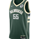 Nike 2022 Icon Edition Delon Wright Milwaukee Bucks Swingman Jersey-FRONT