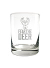 Great American 14oz Fear The Deer Milwaukee Bucks Rocks Glass