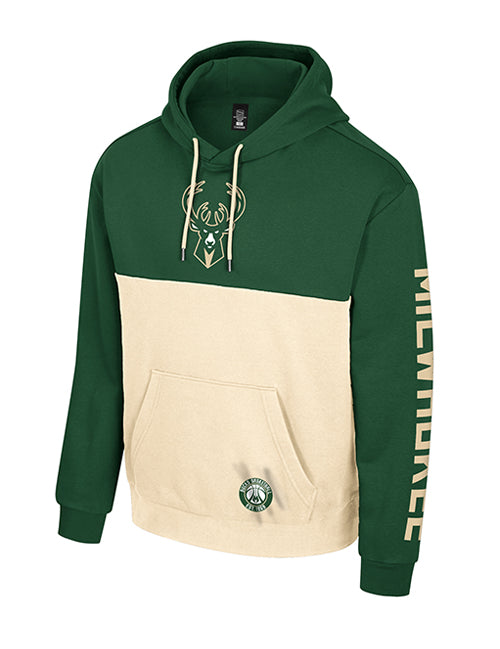 Stadium Essentials Baseline Milwaukee Bucks Hooded Sweatshirt-front