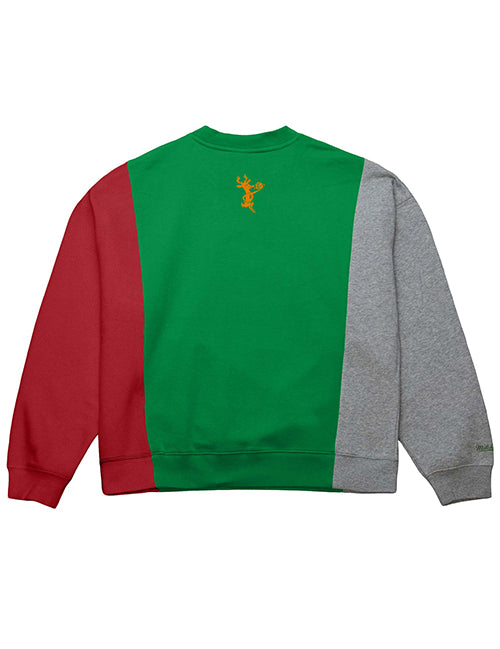 Mitchell & Ness HWC '68 Milwaukee Bucks Heritage Crewneck Sweatshirt-back