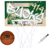 Franklin Splatter Milwaukee Bucks Over The Door Hoop Set