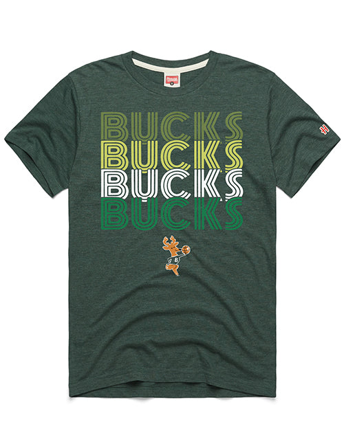 Homage HWC '68 Repeat Retro Milwaukee Bucks T-Shirt