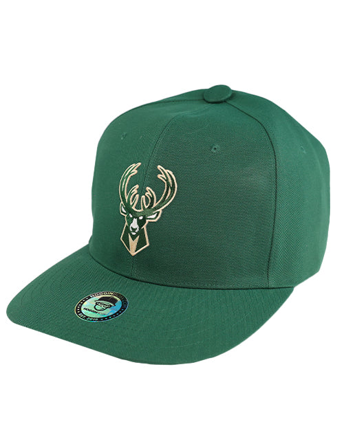 Oversized Global Logo Green Milwaukee Bucks Hat-front