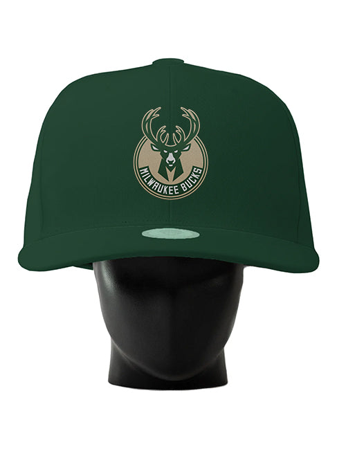 Oversized Global Logo Green Milwaukee Bucks Hat-model