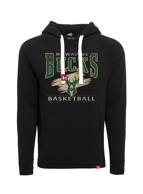 Sportiqe Olsen Greenwich Velvet Milwaukee Bucks Hooded Sweatshirt-front