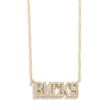 BaubleBar Nameplate Milwaukee Bucks Necklace