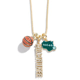 BaubleBar Three Charm Milwaukee Bucks Necklace-charm