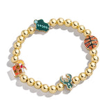 Baublebar Metal Bead Milwaukee Bucks Stretch Bracelet