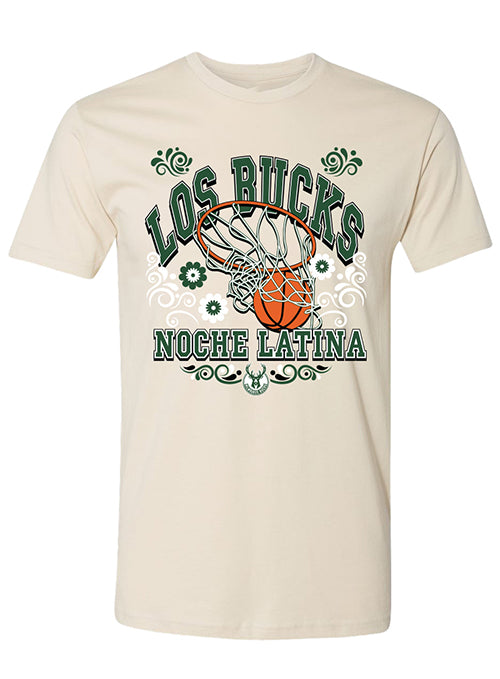 Item of the Game Noche Latina- Los Bucks Milwaukee Bucks T-Shirt-front