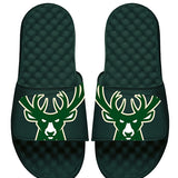 ISlide Blown Up Icon Green Milwaukee Bucks Sandals 