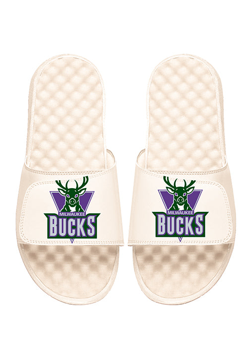 ISlide HWC '93 Primary Cream Milwaukee Bucks Sandals