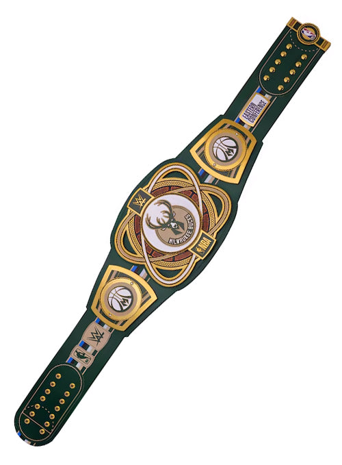 WWE Legacy Milwaukee Bucks Title Belt-full