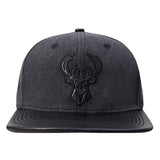 Pro Standard Vanguard Washed Milwaukee Bucks Snapback Hat-angled front