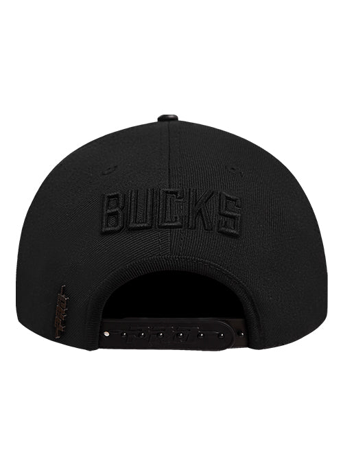 Pro Standard Vanguard Washed Milwaukee Bucks Snapback Hat-back