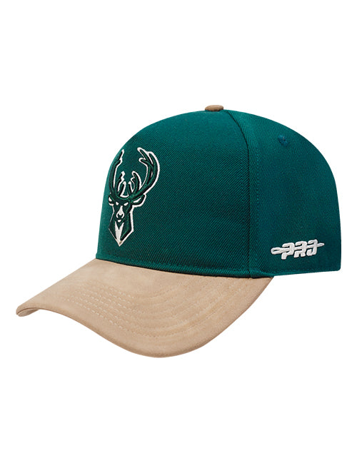 Pro Standard Signature Suede Milwaukee Bucks Adjustable Hat-left