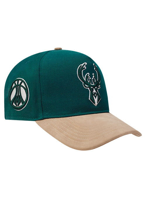 Pro Standard Signature Suede Milwaukee Bucks Adjustable Hat-right