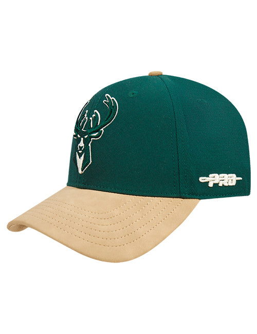 Pro Standard Signature Suede Arc Milwaukee Bucks Adjustable Hat-left