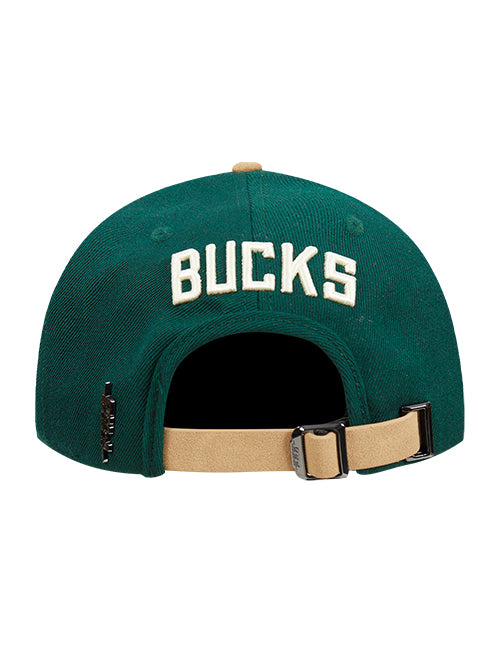 Pro Standard Signature Suede Arc Milwaukee Bucks Adjustable Hat-back